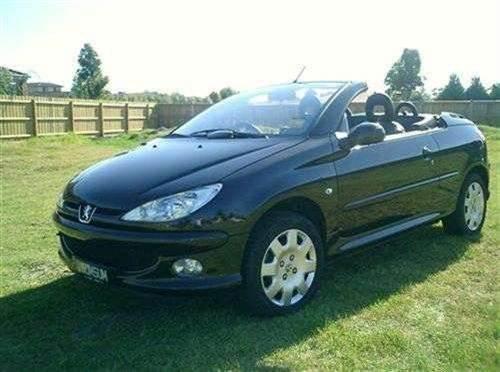 Used PEUGEOT 206 CC for sale with Black Leather Interior Tinted Windows 